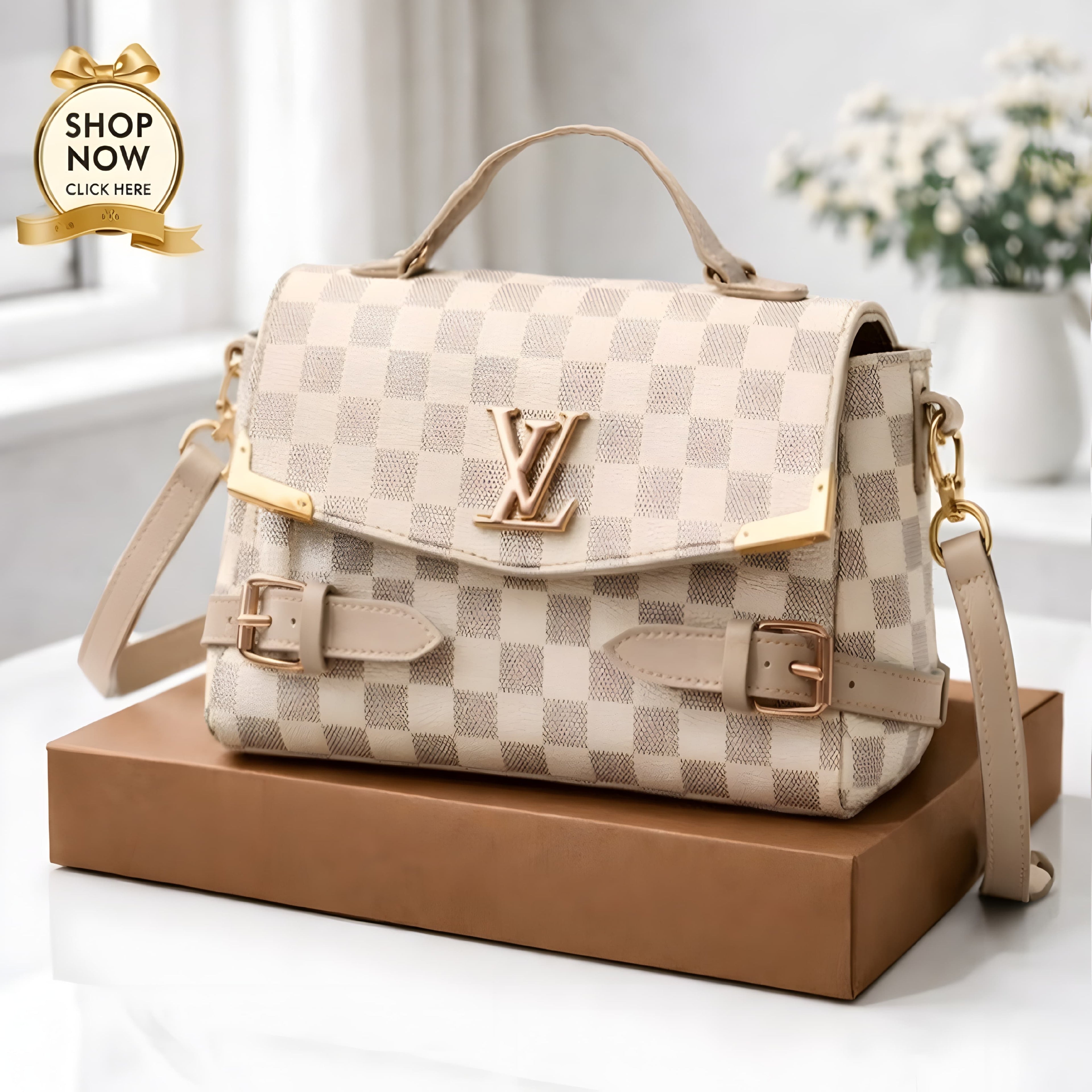 LV Print cross body ( ALLOW TO OPEN AND FREE SHIPPING )