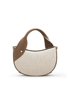HALF MOON Dual-Textured Crescent Crossbody & Top Handle Bag ( ALLOW TO OPEN WITH FREE SHIPPING )