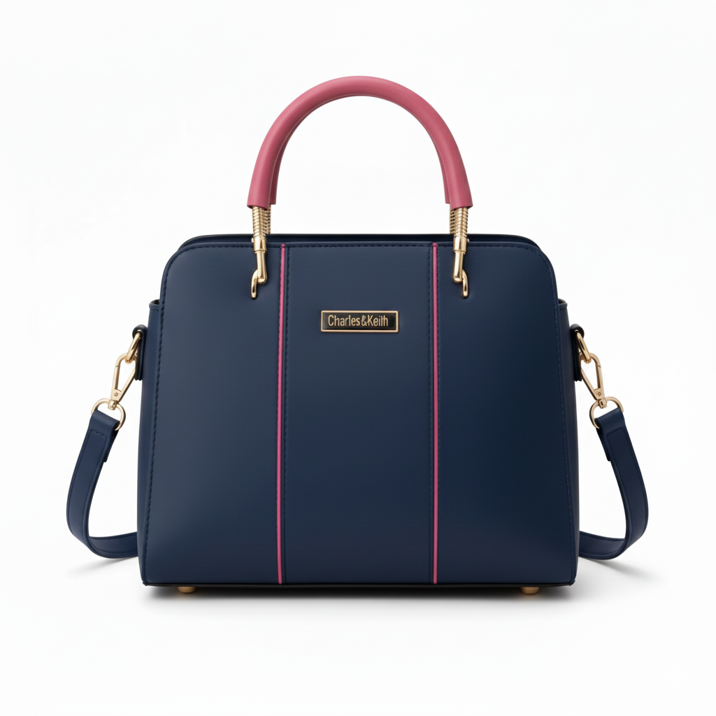 Handbag with Dual Handles