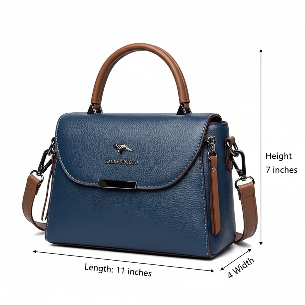 Dual Zipper Crossbody Bag