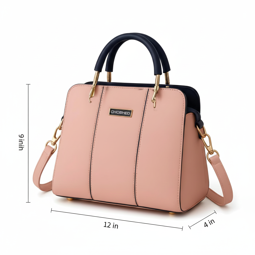 Handbag with Dual Handles