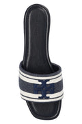 Logo Embroidered Flat Slides ( ALLOW TO OPEN AND FREE SHIPPING )