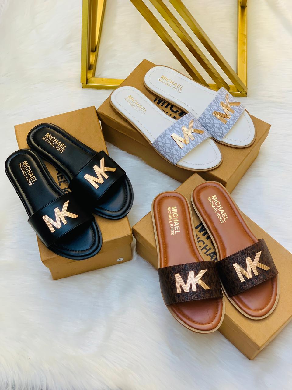 MK copy Signature Slide Sandals – Luxury Flat Slippers ( ALLOW TO OPEN AND FREE SHIPPING )