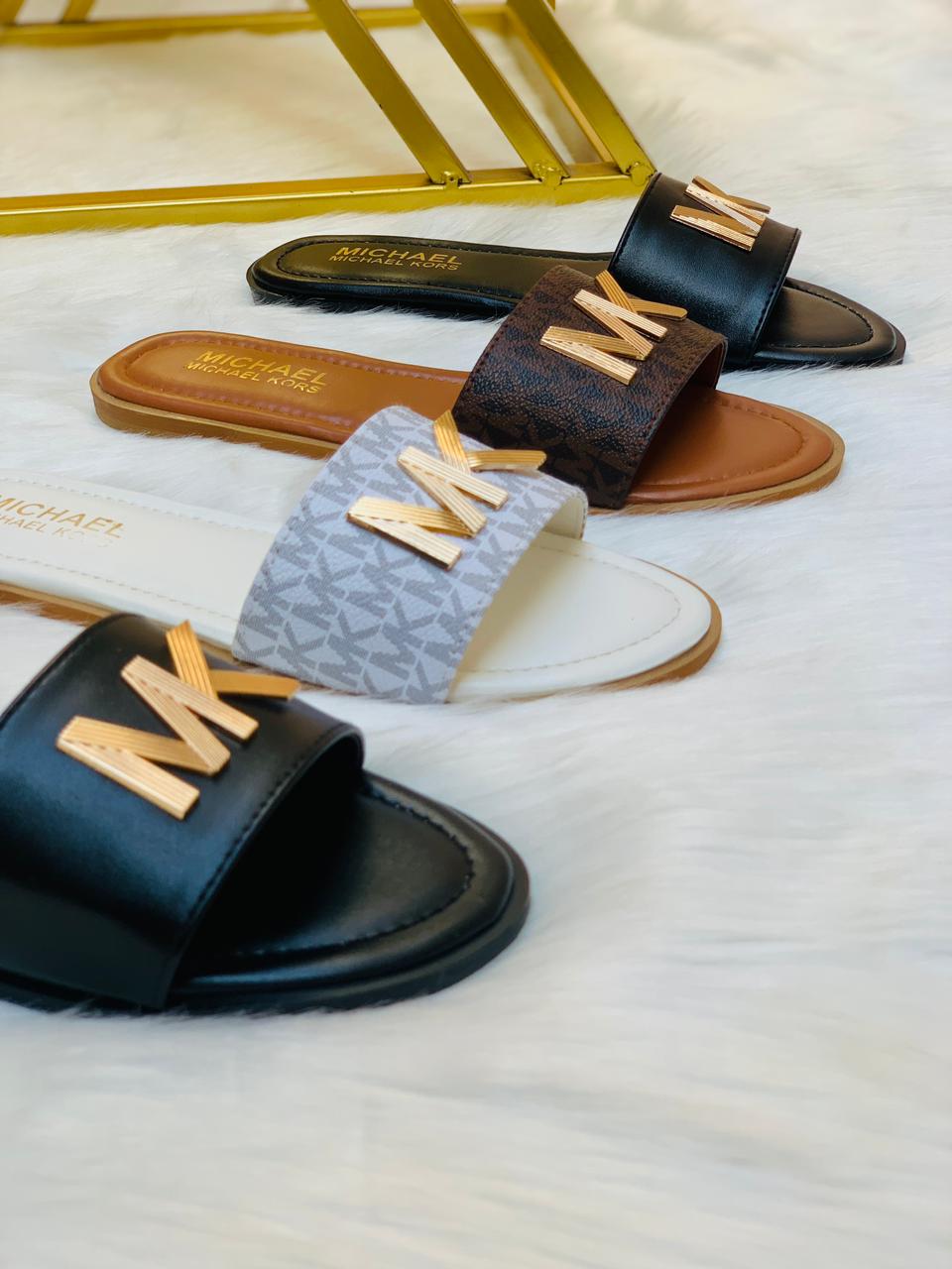 MK copy Signature Slide Sandals – Luxury Flat Slippers ( ALLOW TO OPEN AND FREE SHIPPING )