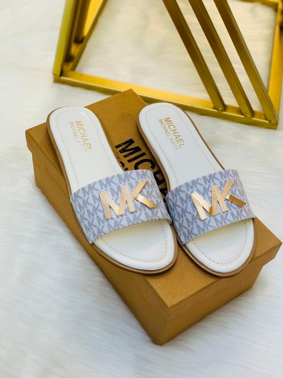MK copy Signature Slide Sandals – Luxury Flat Slippers ( ALLOW TO OPEN AND FREE SHIPPING )
