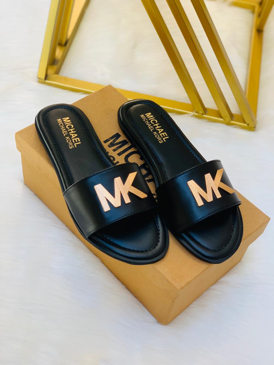 MK copy Signature Slide Sandals – Luxury Flat Slippers ( ALLOW TO OPEN AND FREE SHIPPING )