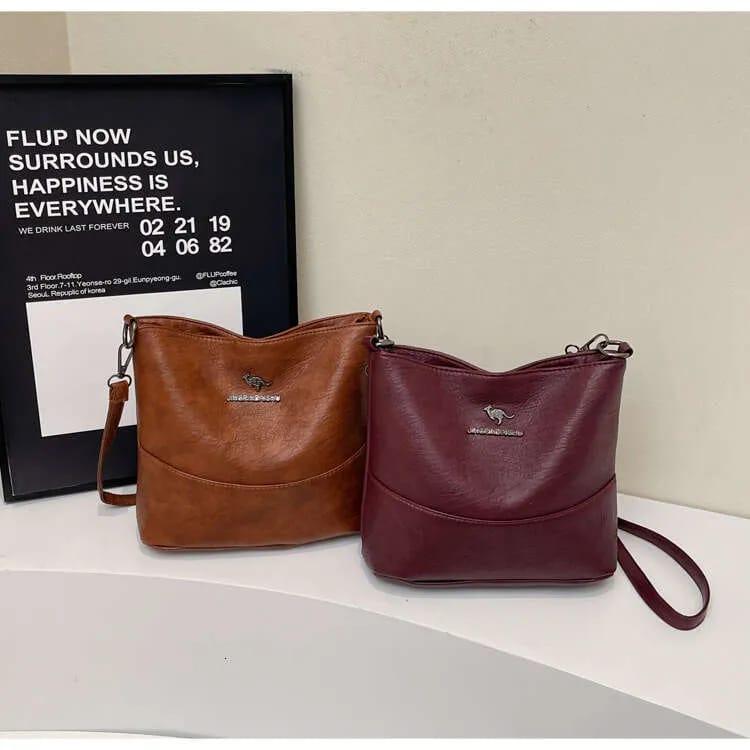 Classic Textured Crossbody & Large Capacity Shoulder Bag