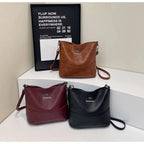 Classic Textured Crossbody & Large Capacity Shoulder Bag