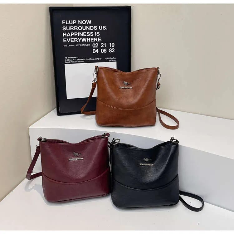 Classic Textured Crossbody & Large Capacity Shoulder Bag