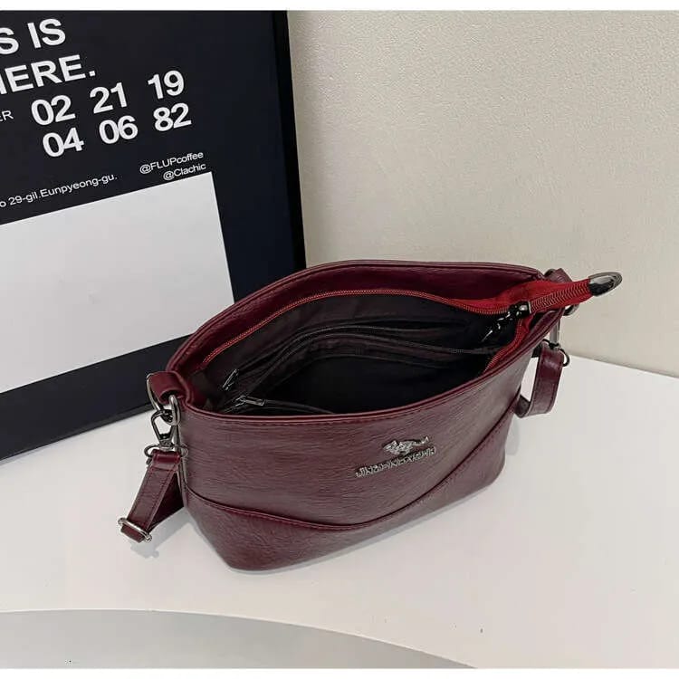 Classic Textured Crossbody & Large Capacity Shoulder Bag