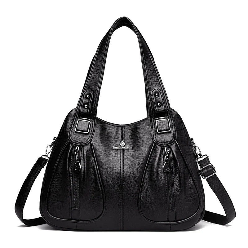 Classic Leather Shoulder Bag