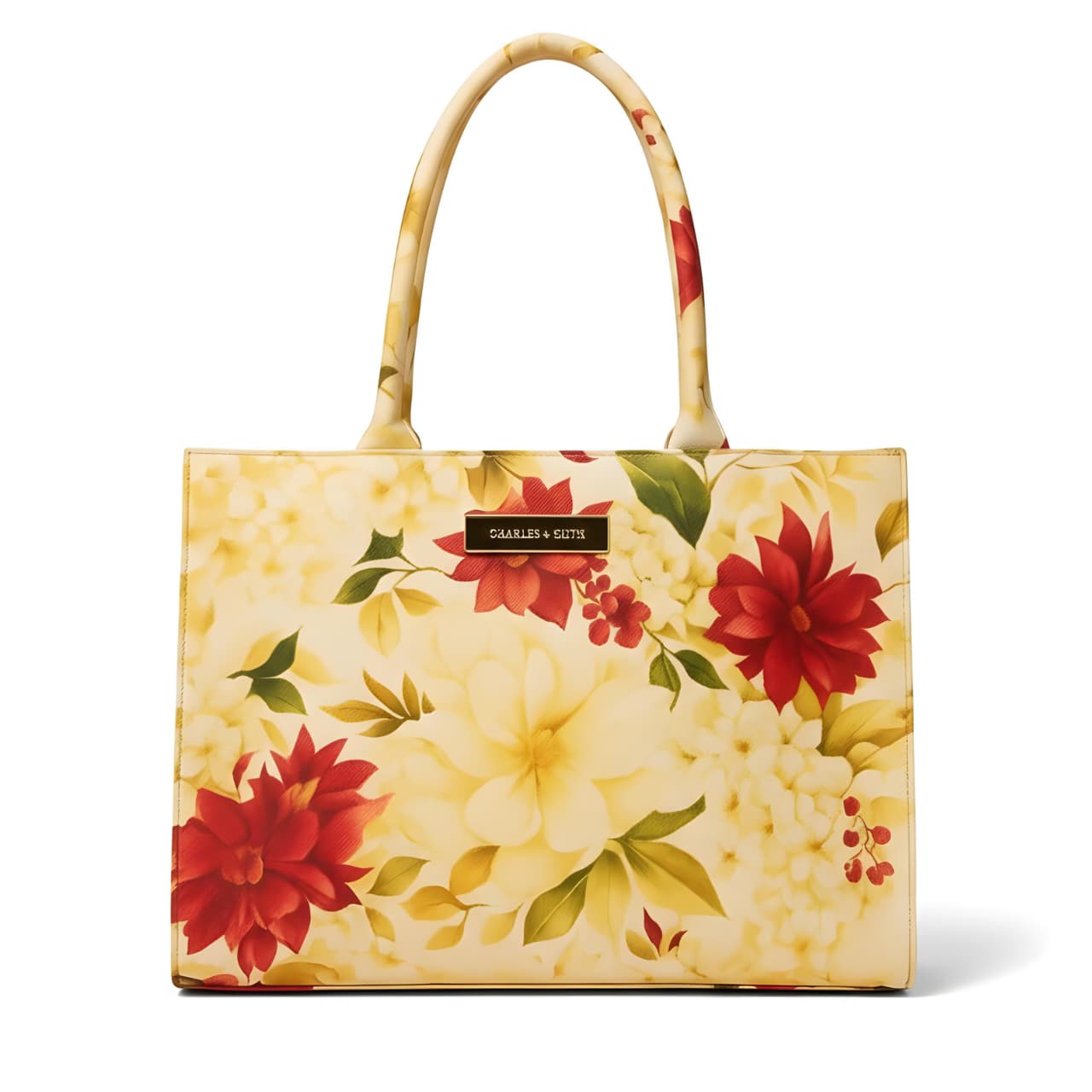 Floral Print Tote Bag