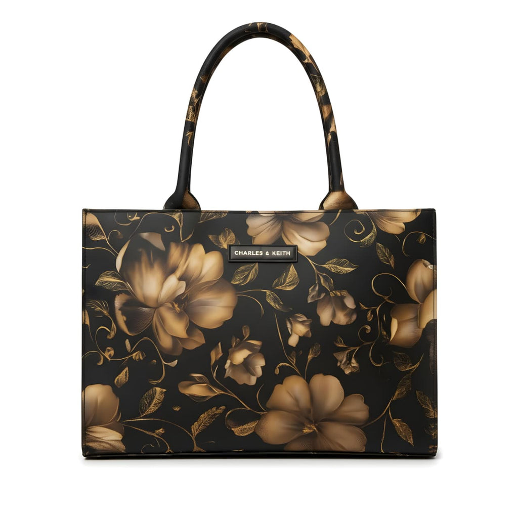 Floral Print Tote Bag