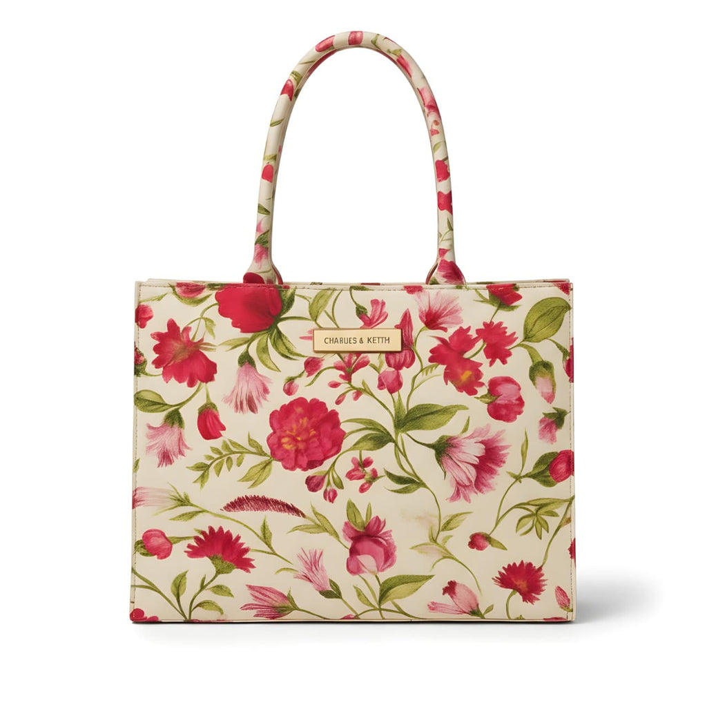 Floral Print Tote Bag