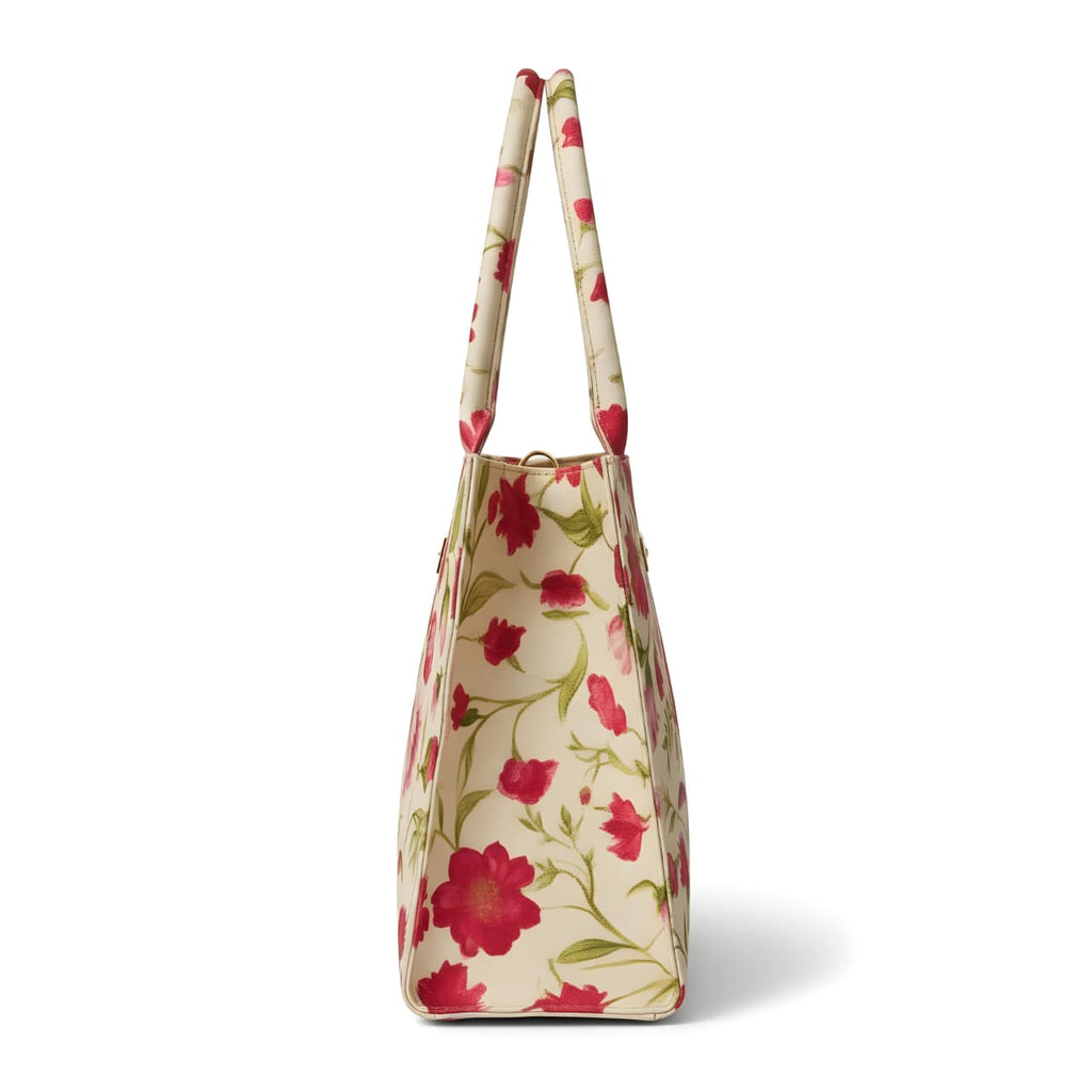 Floral Print Tote Bag