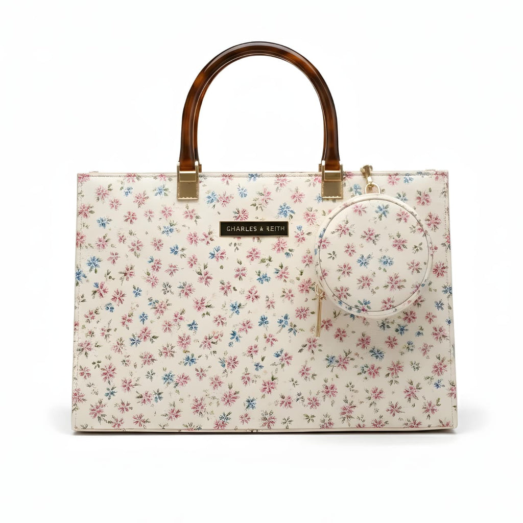 Floral Glossy Handbag
