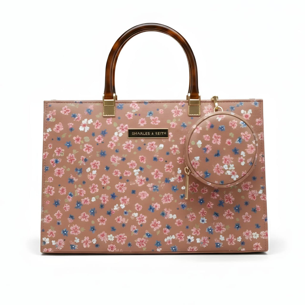 Floral Glossy Handbag