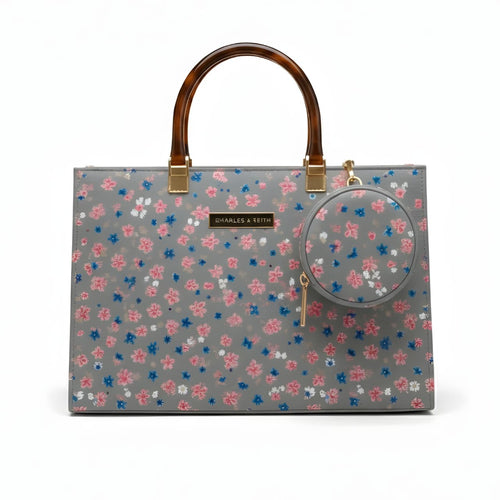 Big Sale Floral Glossy Handbag