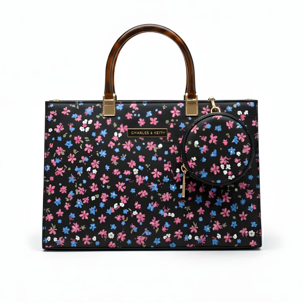 Floral Glossy Handbag