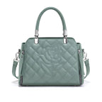 Flower Embossed Handbag