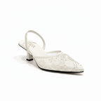 Zara Mesh Embroidered Heels