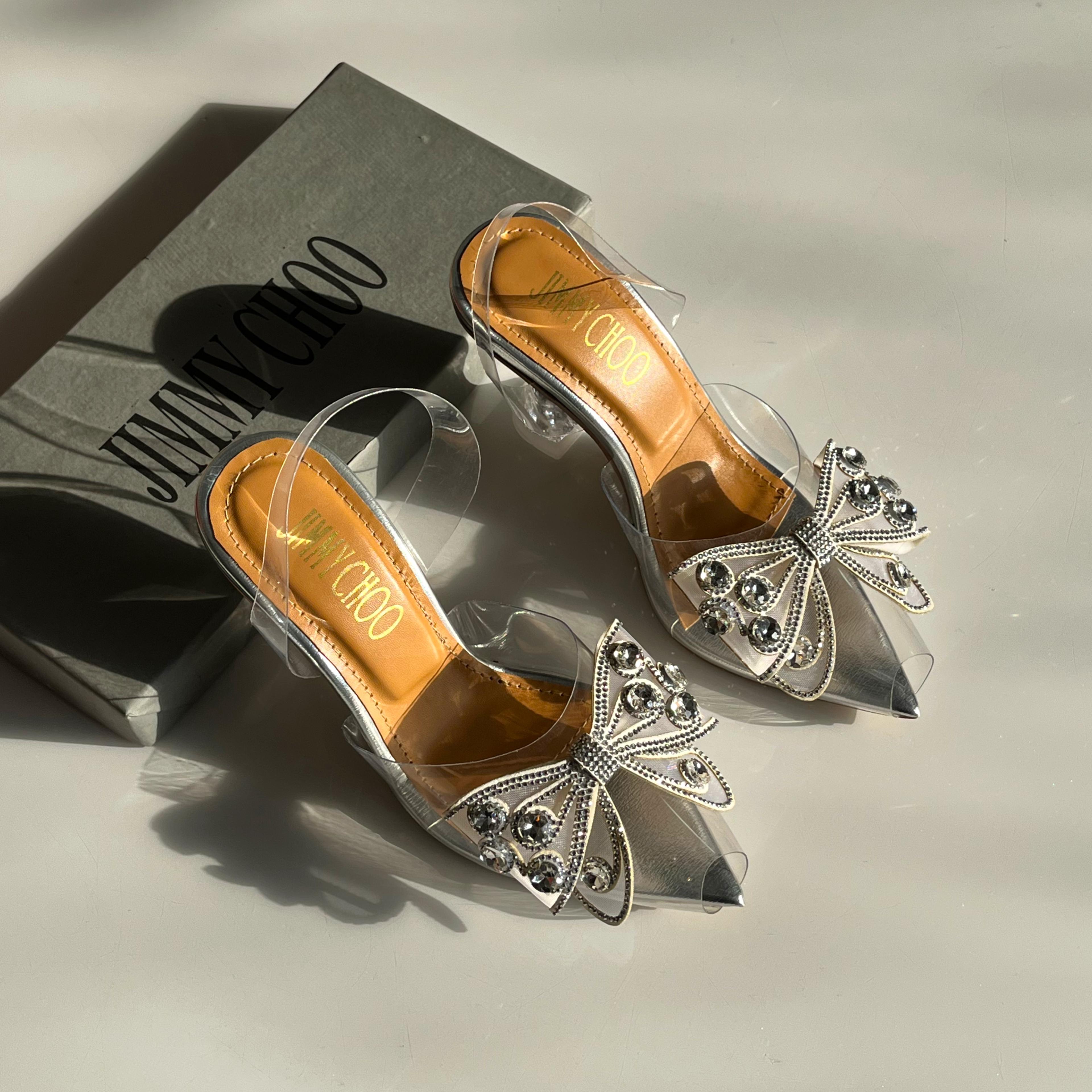 Jimmy Choo Wings Transparent Heels