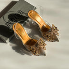 Jimmy Choo copy Wings Transparent Heels( ALLOW TO OPEN AND FREE SHIPPING )