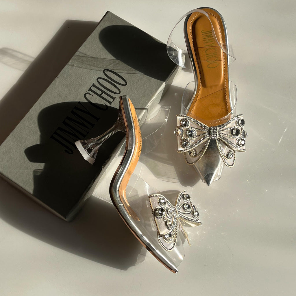 Jimmy Choo copy Wings Transparent Heels( ALLOW TO OPEN AND FREE SHIPPING )
