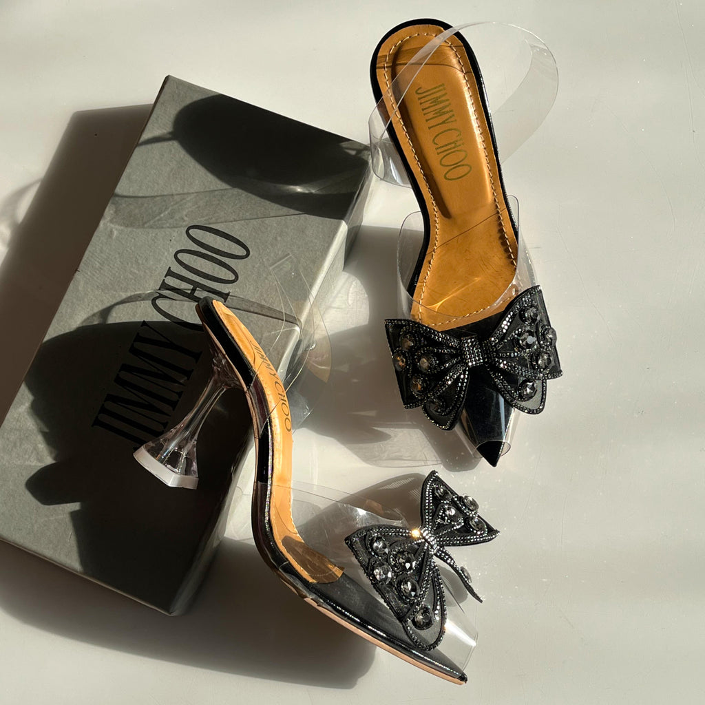 Jimmy Choo copy Wings Transparent Heels( ALLOW TO OPEN AND FREE SHIPPING )