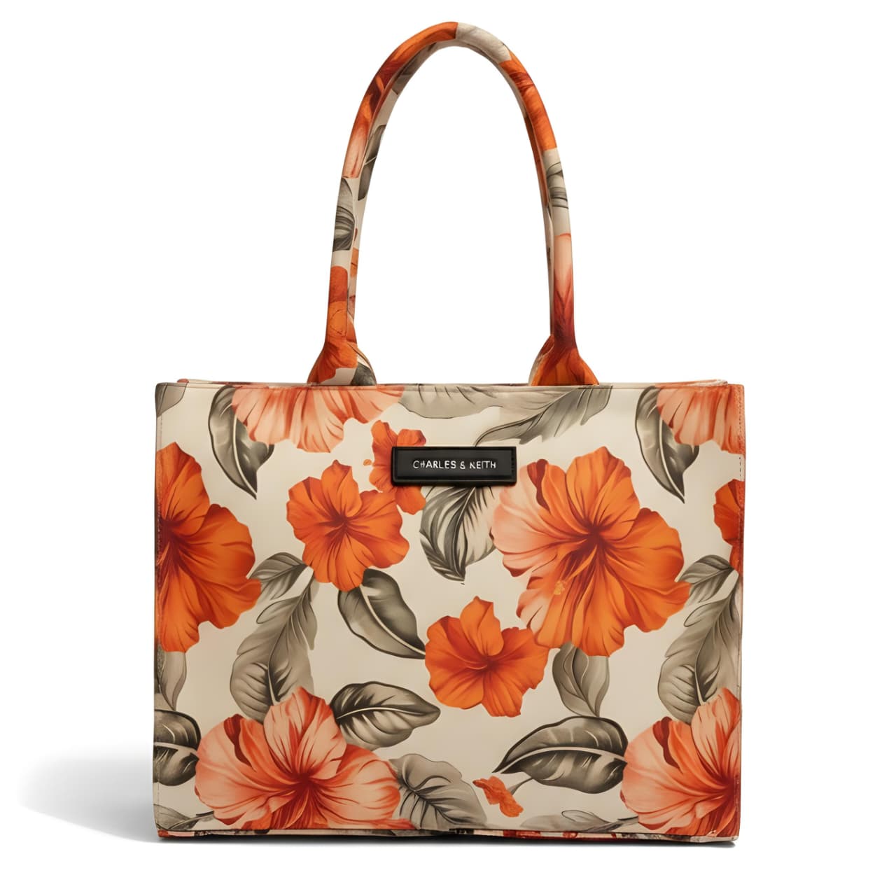 Floral Print Tote Bag