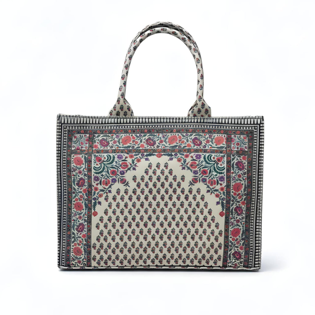 Floral Print Tote Bag
