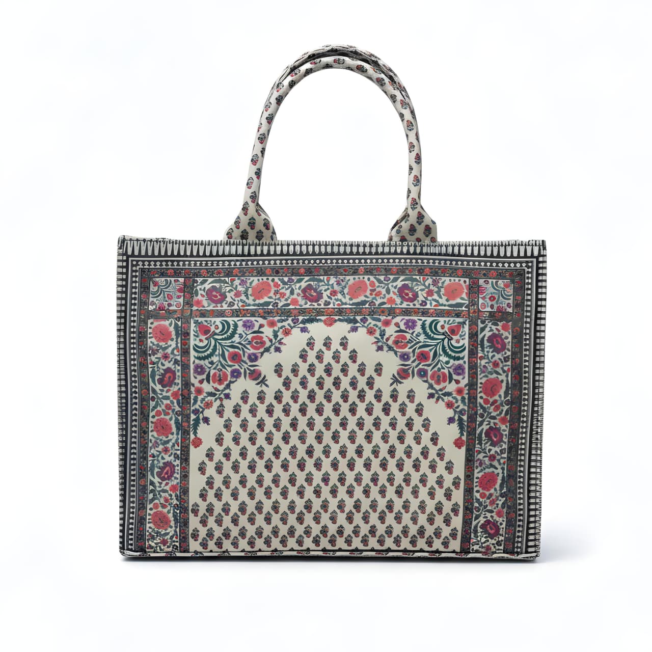 Floral Print Tote Bag