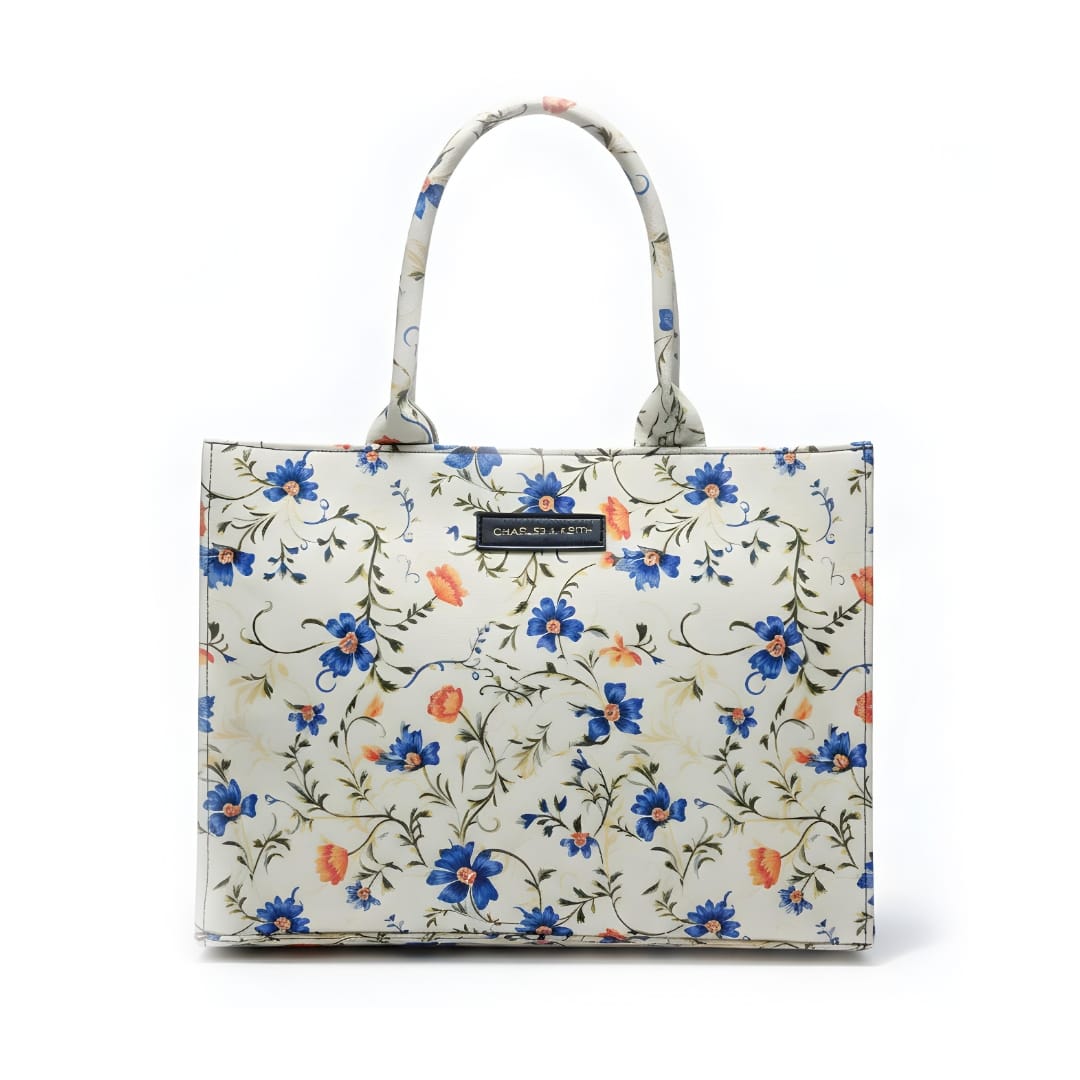 Floral Print Tote Bag