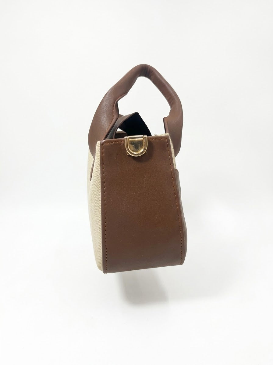HALF MOON Dual-Textured Crescent Crossbody & Top Handle Bag ( ALLOW TO OPEN WITH FREE SHIPPING )