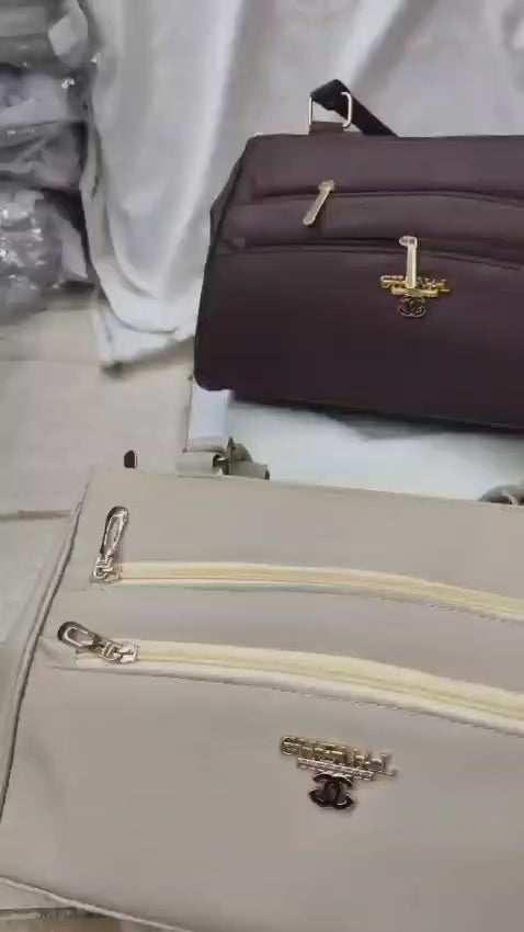 "Biggest special discount" Multiple 6 Zipper Pockets Shoulder bag ( ALLOW TO OPEN AND FREE SHIPPING )