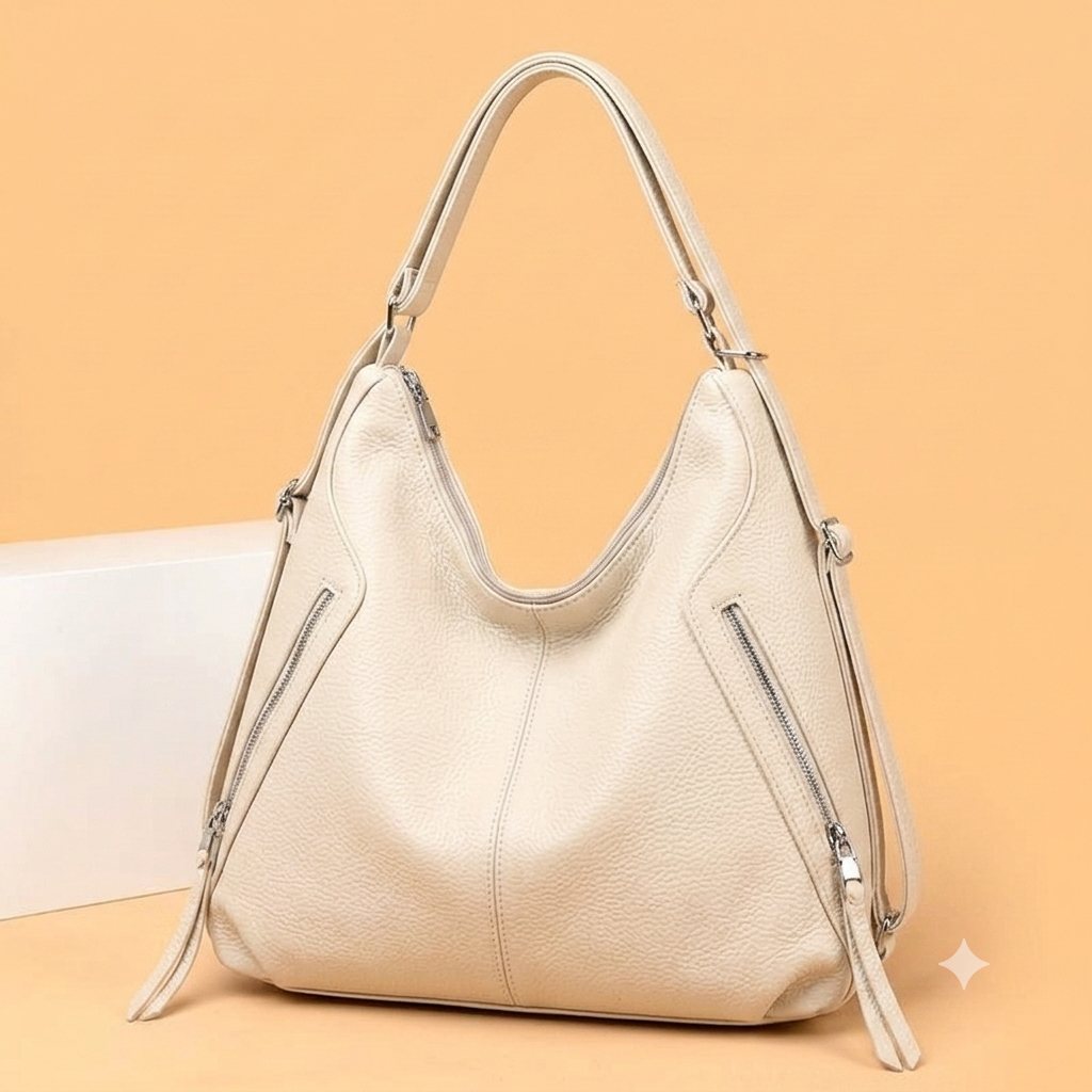 IMPORTED HIGH QUALITY 5 ZIPPER Shoulder Bag for Women  ( ALLOW TO OPEN AND FREE SHIPPING ) 2 IN 1 CONVERTIBLE SHOLDER BAG INTO BACKPACK