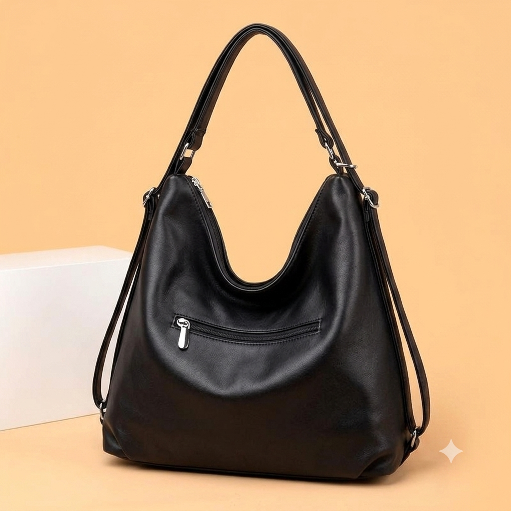 IMPORTED HIGH QUALITY 5 ZIPPER Shoulder Bag for Women  ( ALLOW TO OPEN AND FREE SHIPPING ) 2 IN 1 CONVERTIBLE SHOLDER BAG INTO BACKPACK