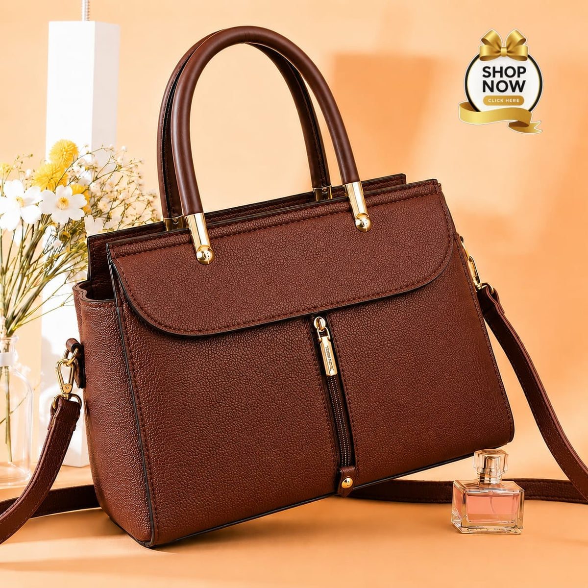3 zipper shoulder bag ( ALLOW TO OPEN AND FREE SHIPPING )