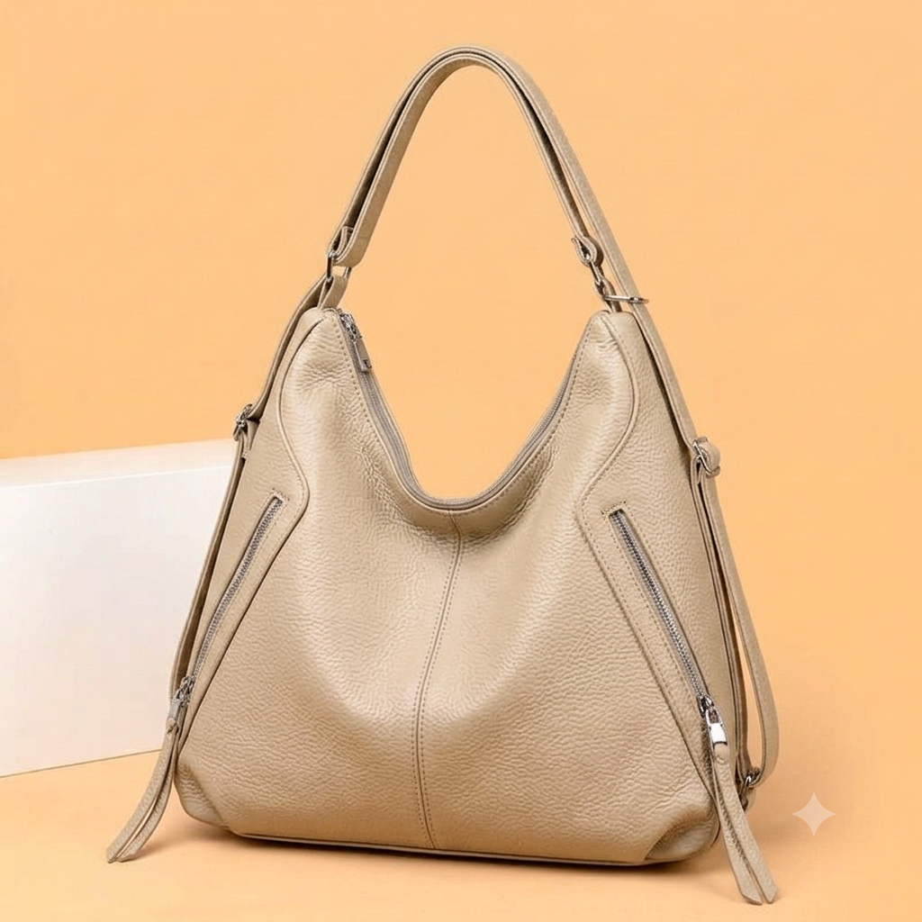 IMPORTED HIGH QUALITY 5 ZIPPER Shoulder Bag for Women  ( ALLOW TO OPEN AND FREE SHIPPING ) 2 IN 1 CONVERTIBLE SHOLDER BAG INTO BACKPACK