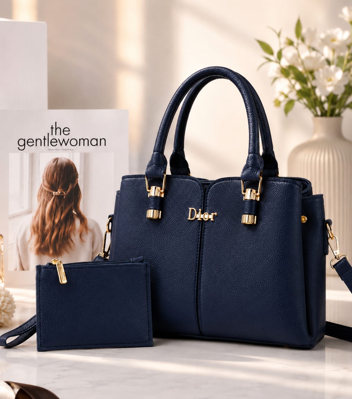 Dior 2pc hand bag set