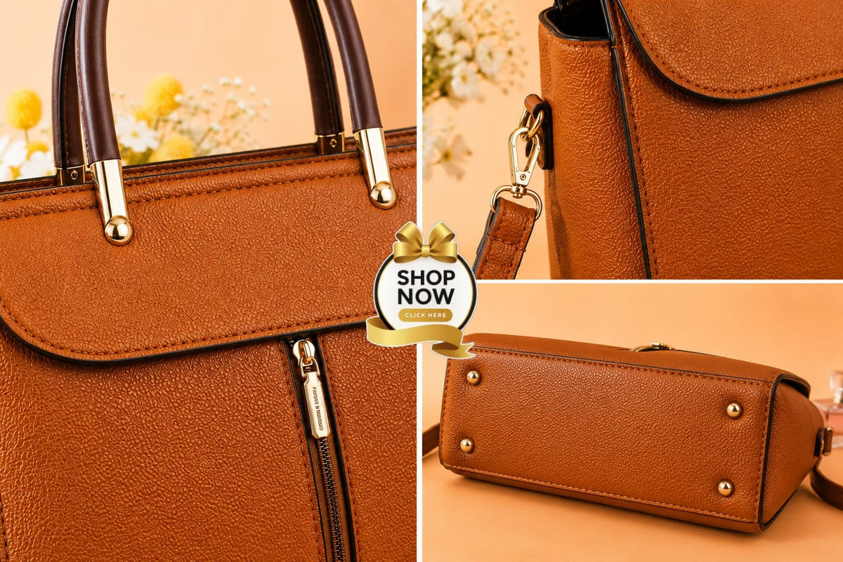 3 zipper shoulder bag ( ALLOW TO OPEN AND FREE SHIPPING )