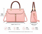 3 zipper shoulder bag
