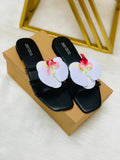 Flower floral slippers Flats( ALLOW TO OPEN AND FREE SHIPPING )