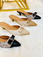 FRONT BOW KITTEN HEELS( ALLOW TO OPEN AND FREE SHIPPING )