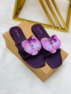 Flower floral slippers Flats( ALLOW TO OPEN AND FREE SHIPPING )