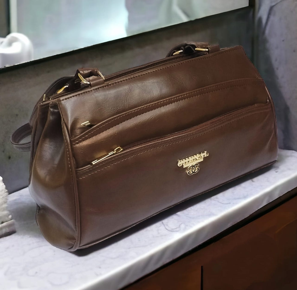 Multiple Zipper Pockets Shoulder bag