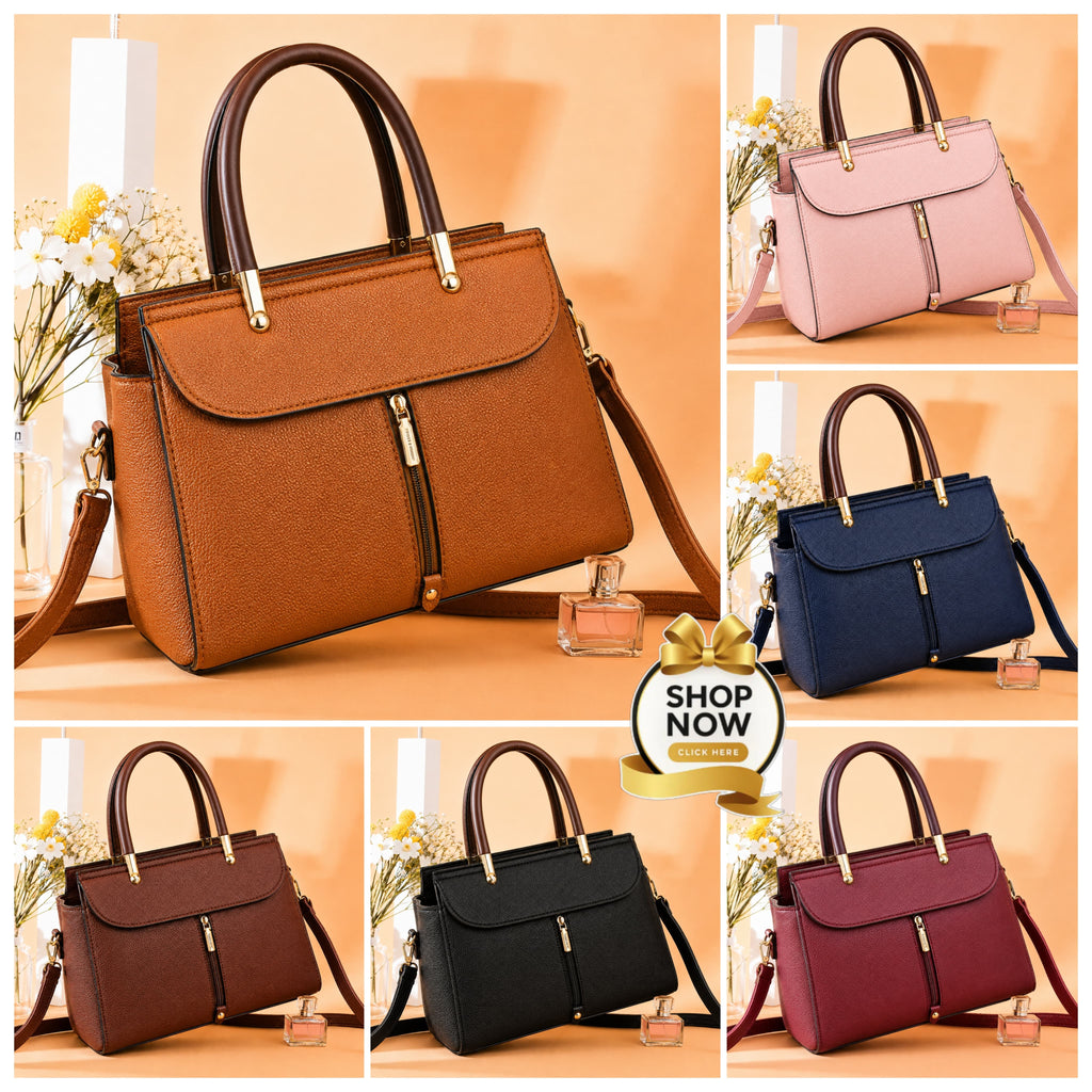 3 zipper shoulder bag ( ALLOW TO OPEN AND FREE SHIPPING )