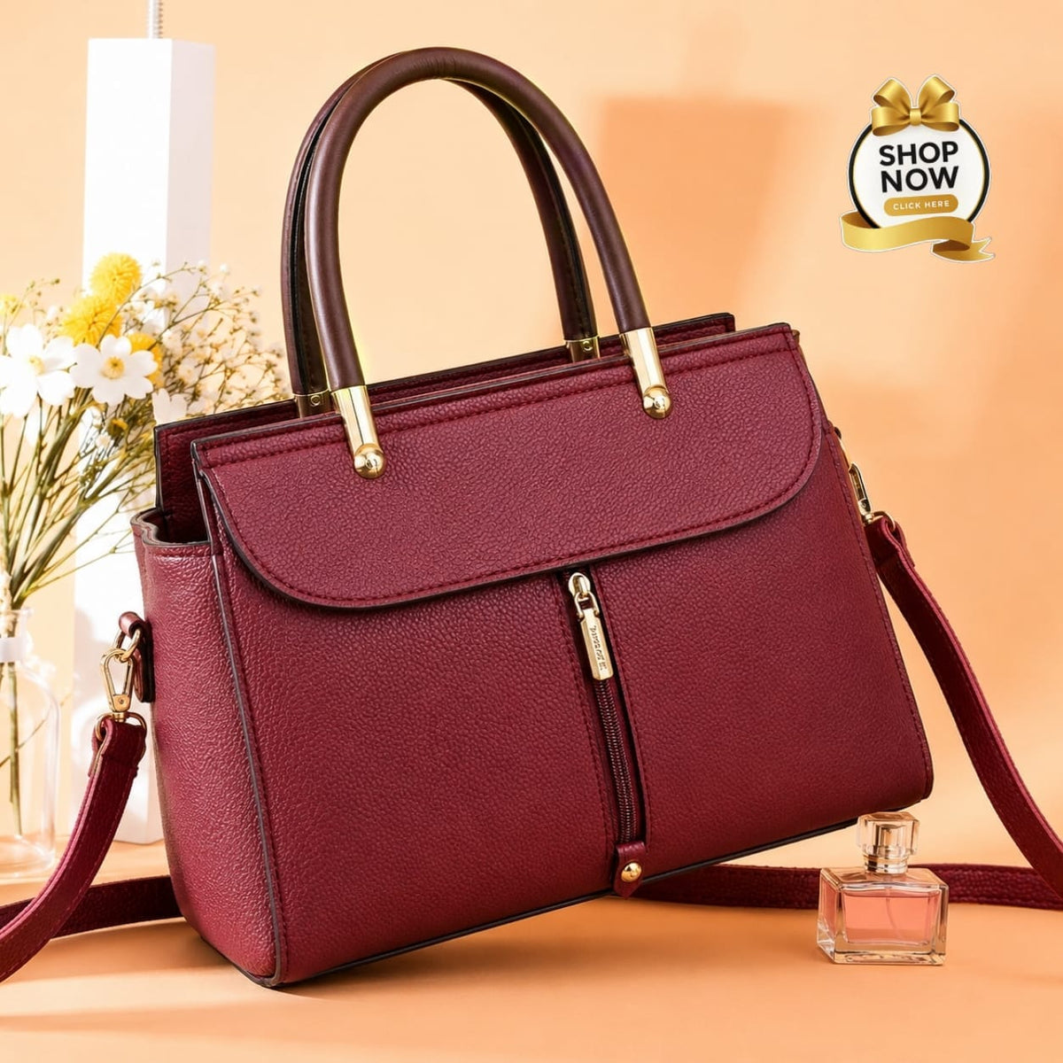 3 zipper shoulder bag ( ALLOW TO OPEN AND FREE SHIPPING )