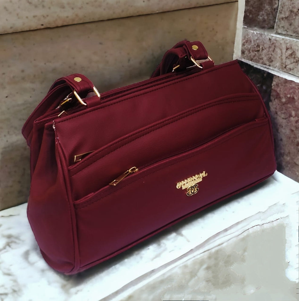 Multiple Zipper Pockets Shoulder bag