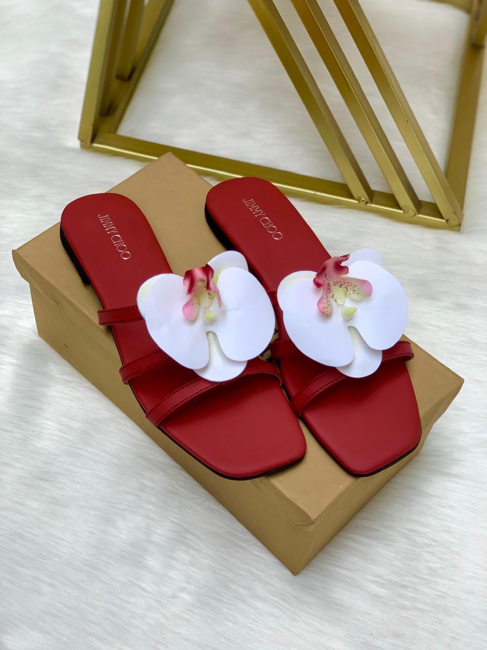 Flower floral slippers Flats( ALLOW TO OPEN AND FREE SHIPPING )
